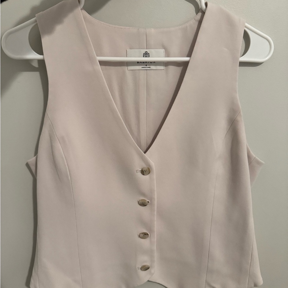 Aritzia Deniro Vest - Mirror Crepe